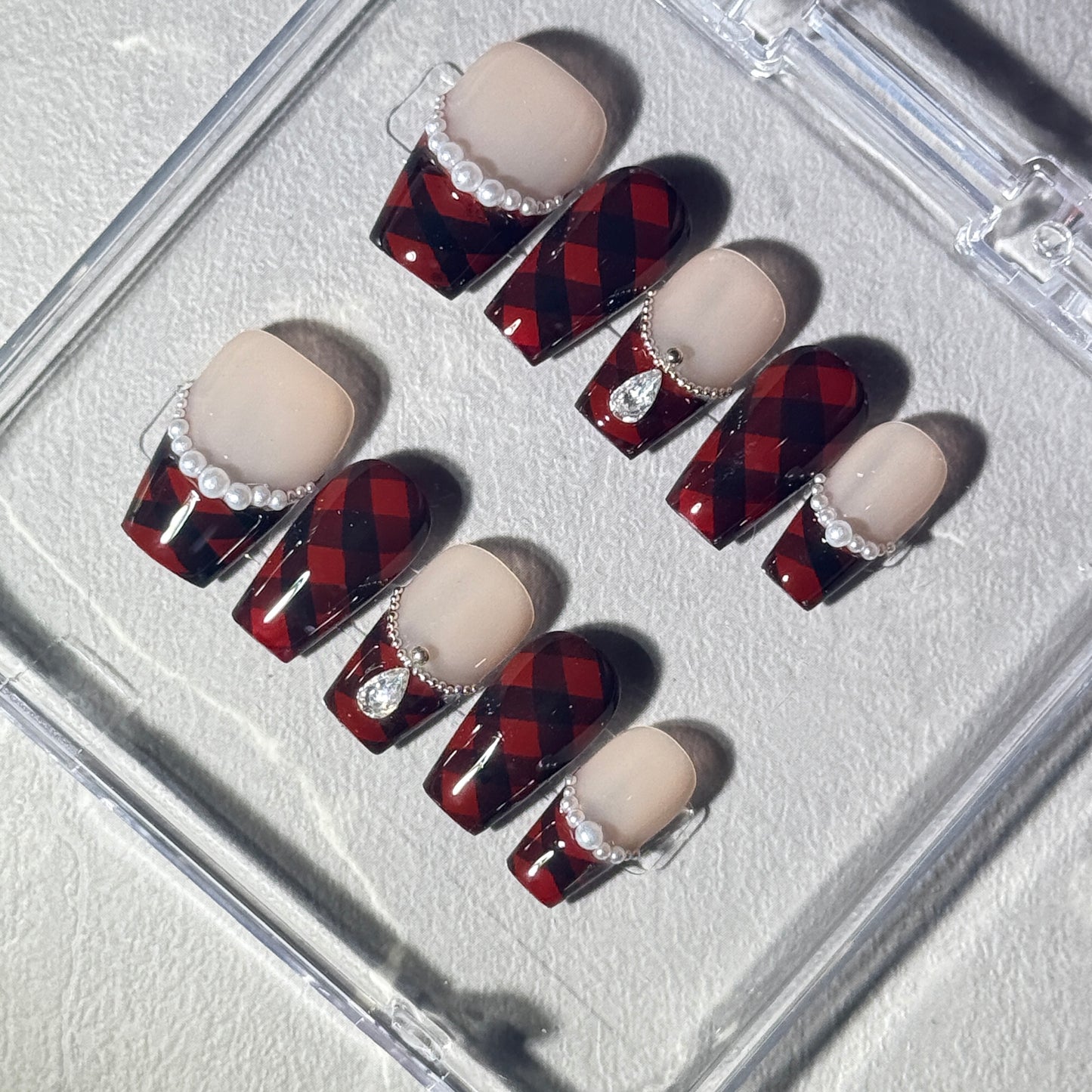 Plaid Pearl Glam
